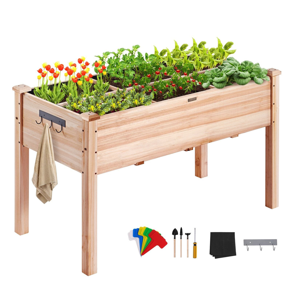 VEVOR Wood Raised Garden Bed GJS1205876CM1TDFMV0