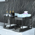 2-Tier Under-Sink Cabinet Organizers with Sliding Drawer 2-Pack