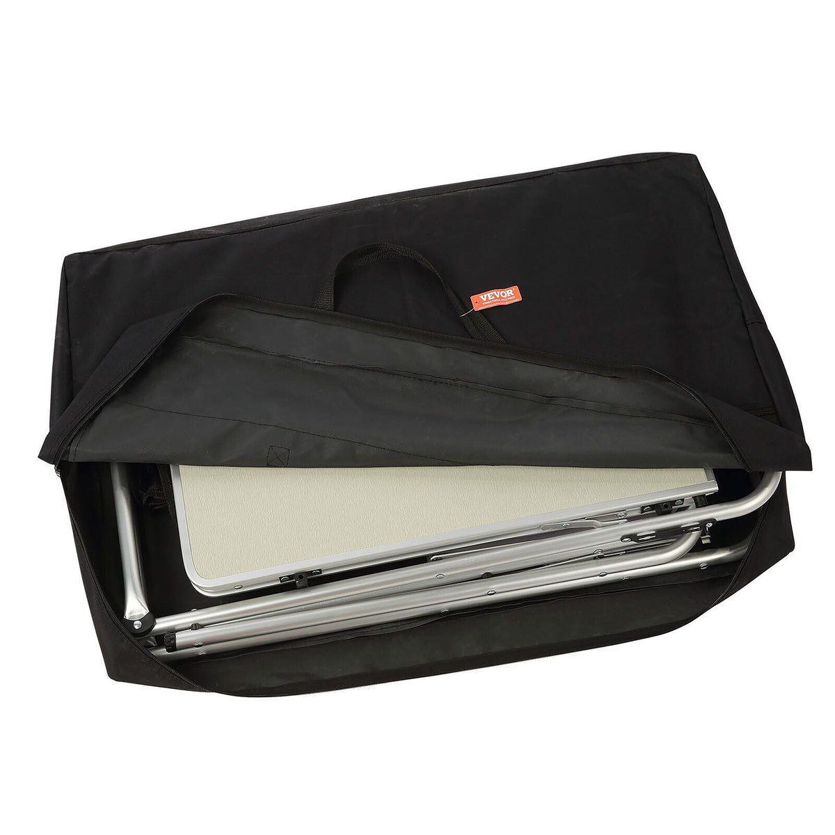 VEVOR Aluminum Folding Camping Table with Windscreen and Storage Bag