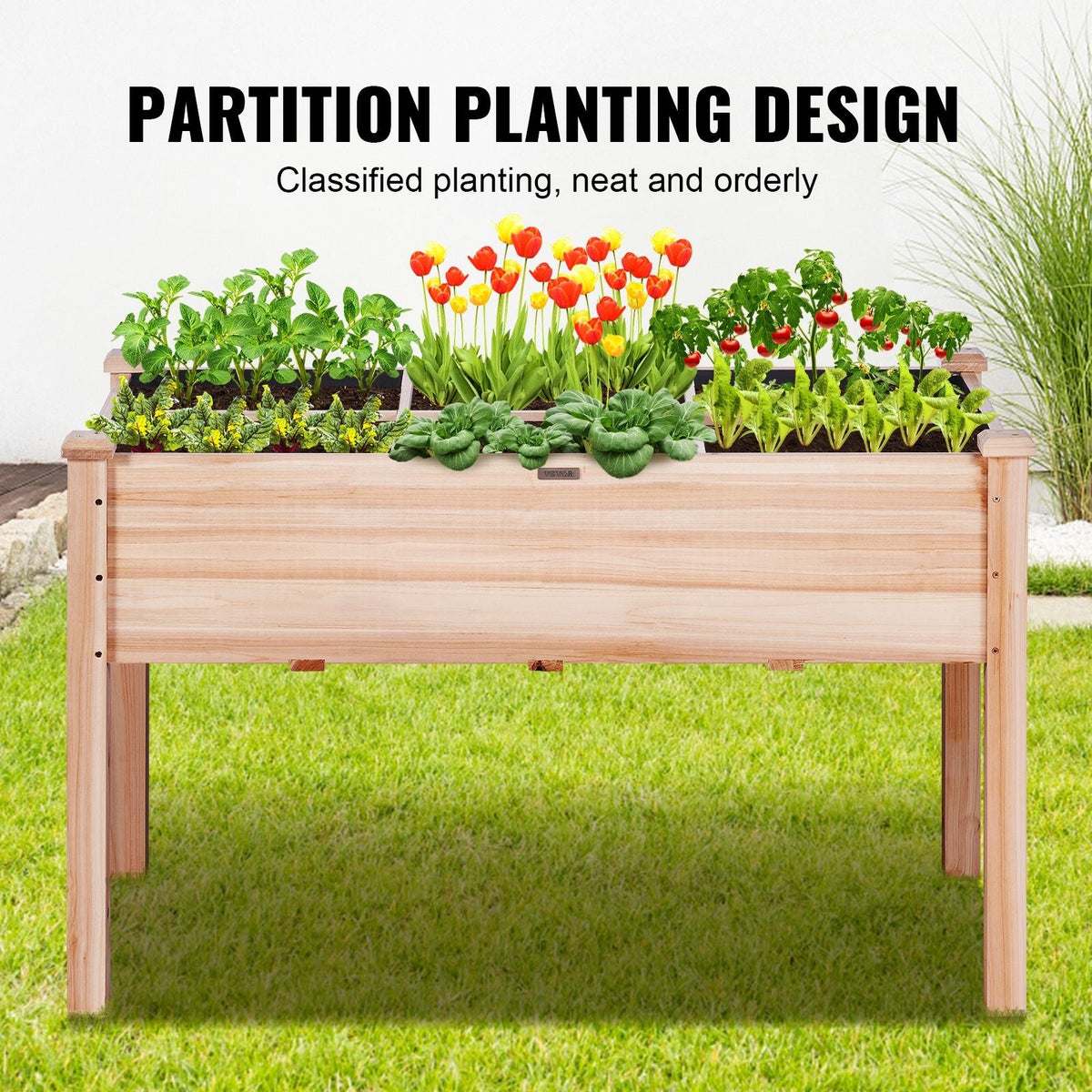 VEVOR Wood Raised Garden Bed GJS1205876CM1TDFMV0