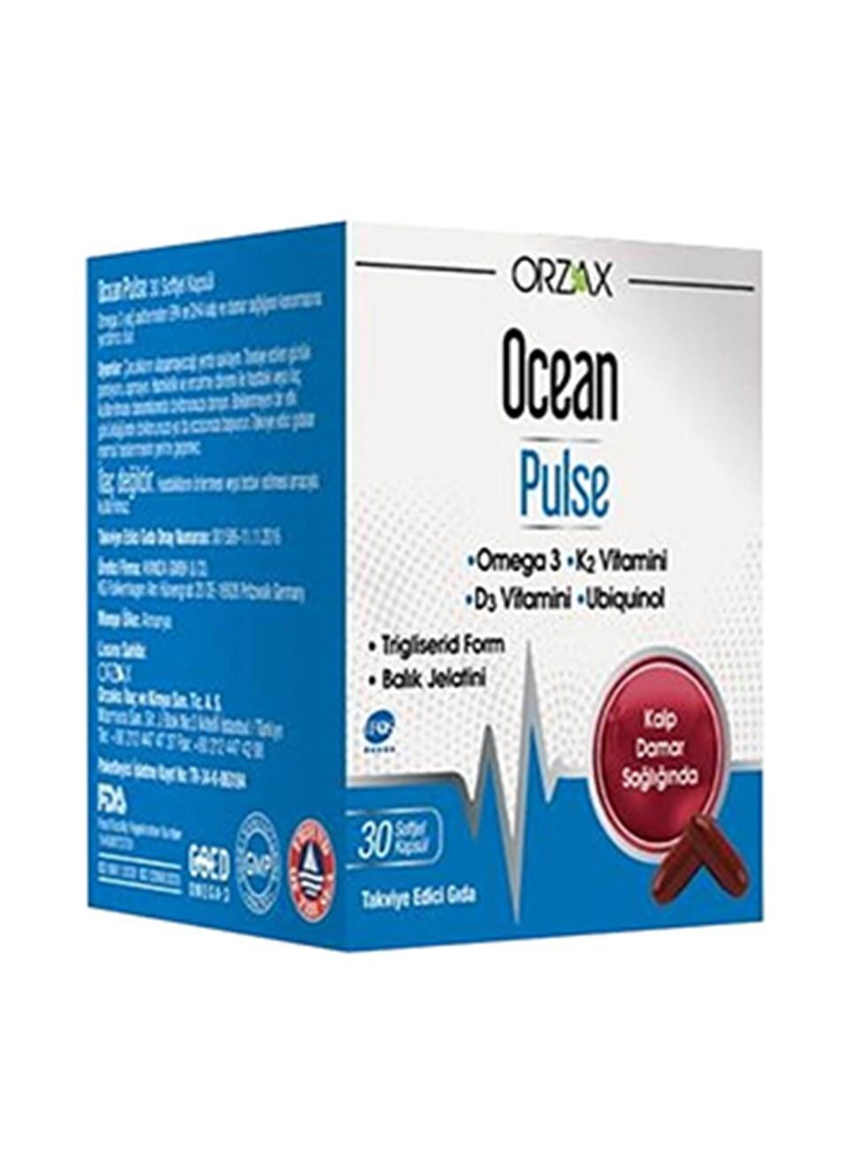 Ocean Pulse 30 Softgel Capsules - Omega 3, K2 & D3 | 30 Count