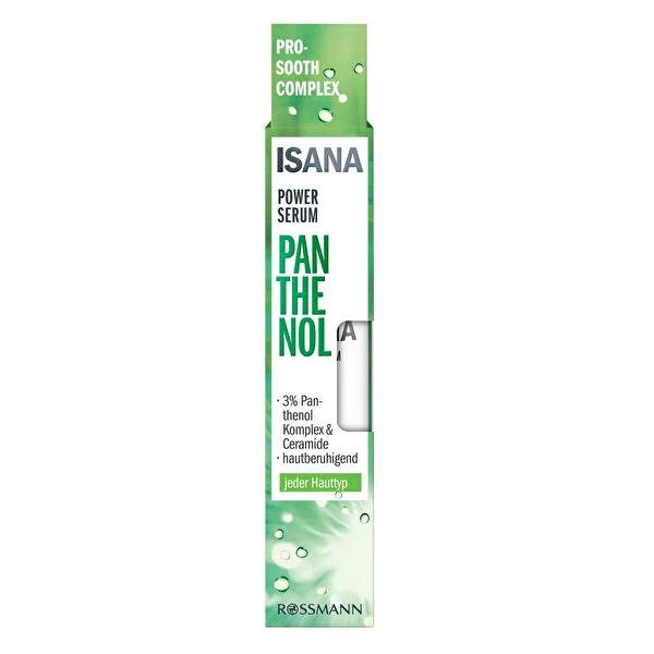 Isana Power Serum Pantenol - Vegan Face Serum for Intense Moisturization - 30 ml