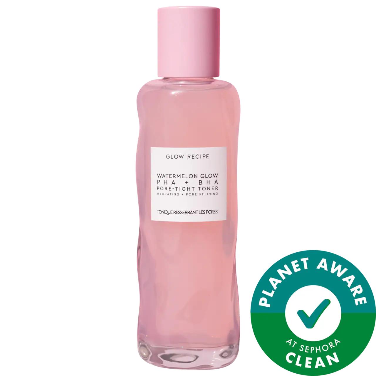 Watermelon Glow: PHA + BHA Pore-Tight Toner | Gentle Exfoliating & Hydrating Facial Toner for Clear, Smooth Skin