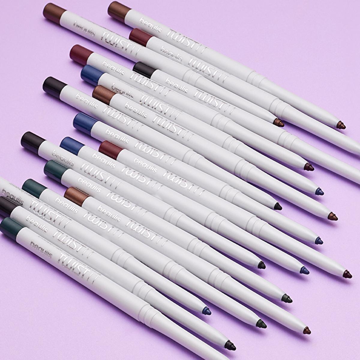 Beaulis Waterproof Eyeliner 802 Peacock - Retractable, Precision, Long-Lasting Eye Makeup