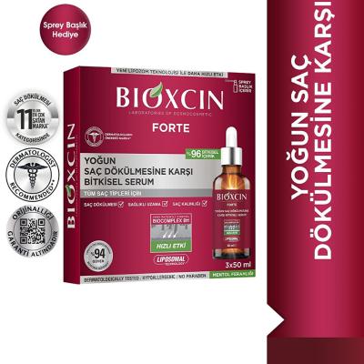 Bioxcin Forte Hair Serum - Anti Hair Loss Treatment for Intense Hair Loss, 3x50ml