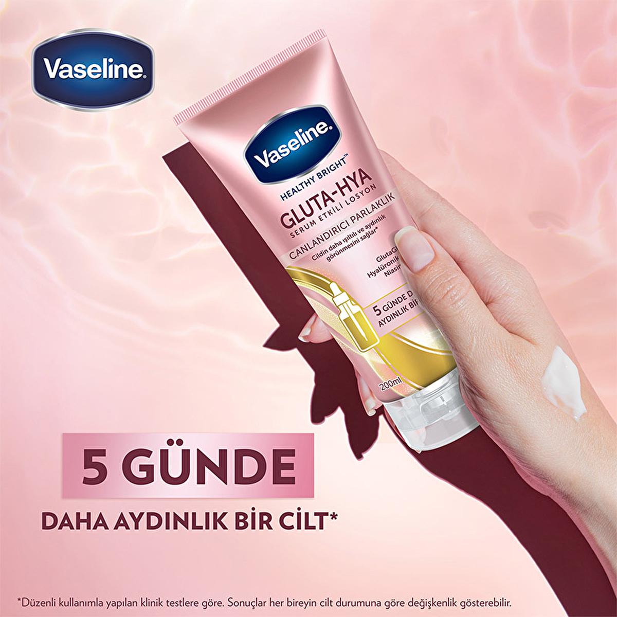 Vaseline Gluta-Hya Serum Burst Revitalizing Body Lotion - Moisturizing Body Lotion with Hyaluronic Acid & GlutaGlow Technology