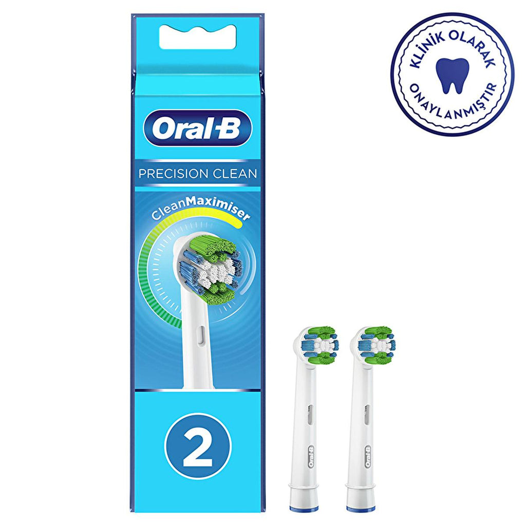 Oral-B Precision Clean Replacement Brush Heads - Superior Plaque Removal & CleanMaximiser Technology - Compatible with Most Oral-B Electric Toothbrushes