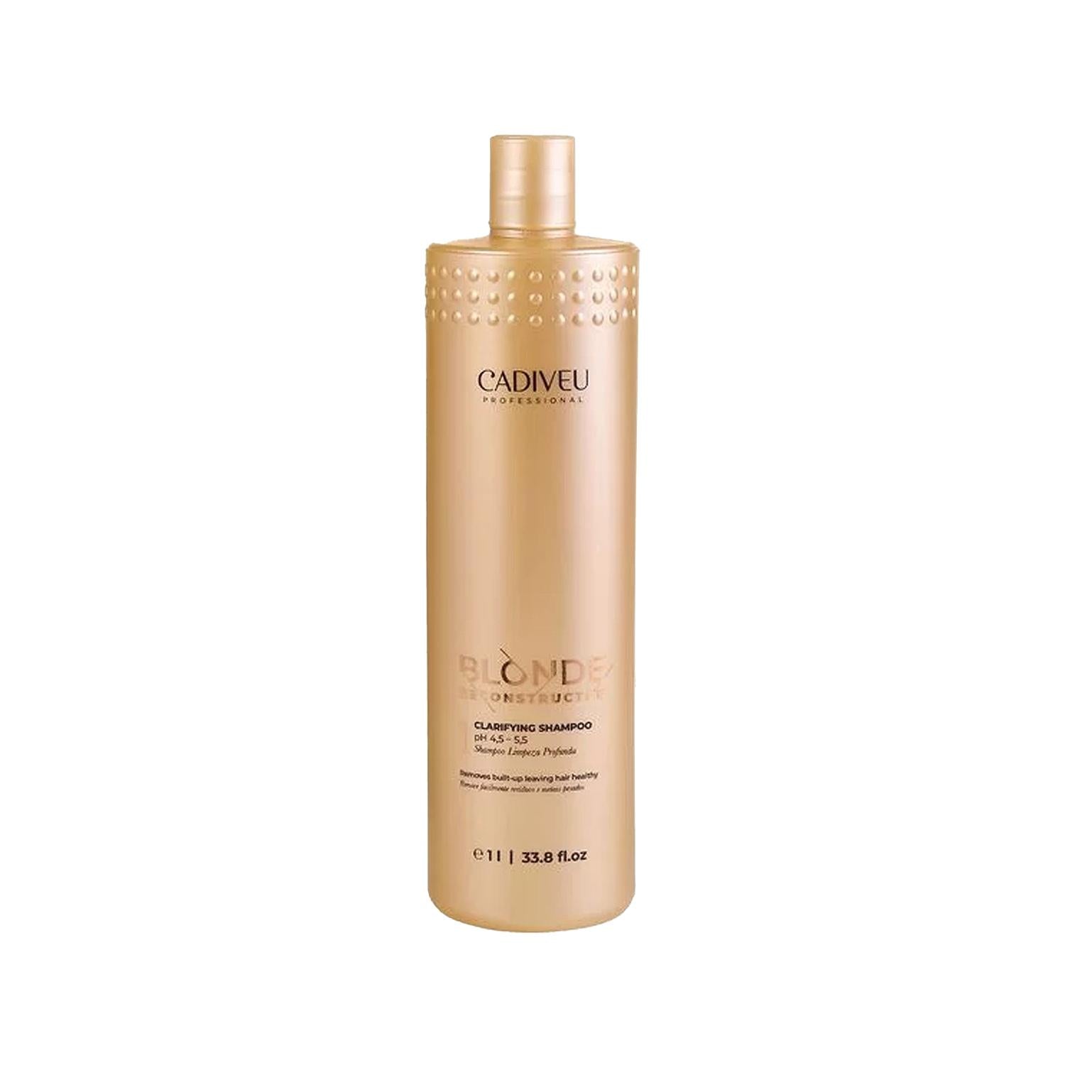 Cadiveu Blonde Reconstructor Shampoo - 1000ml Cleansing & Repair for Blonde Hair