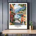 Affiche Varenna | Impression de voyage Varenna, Italie | Affiche de voyage Lac de Côme