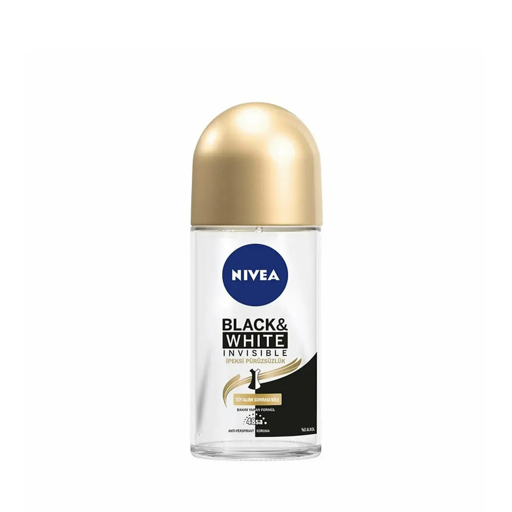 Nivea Black _peksi PŸrŸzsŸzlŸk Roll-On Deodorant for Women - 48-Hour Protection, Moisturizing