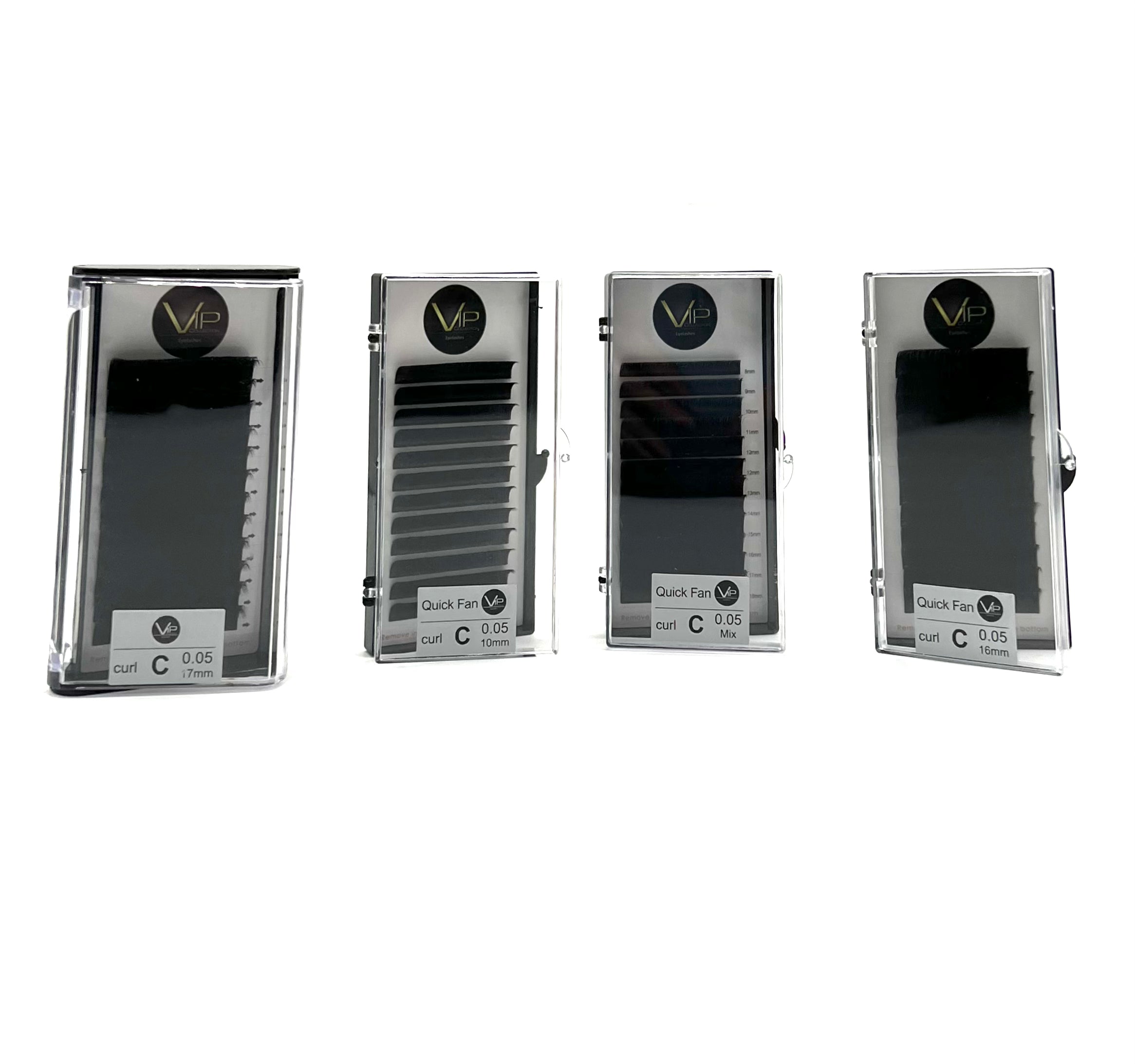 VIP Quick Fan Eyelash Extensions 12 Lines 0.05 C Curl - Choose Size
