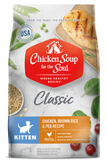 Chicken Soup Kitten Chicken, Brown Rice and Pea Food (4.5lb)