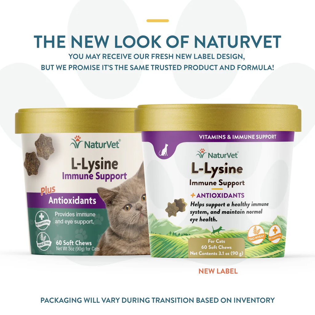 NaturVet Immune L-Lysine Support Cat Chews (60ct) (3.1oz)