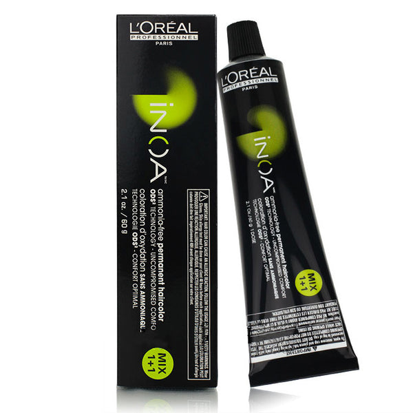 L'Oréal Professionnel INOA 5.8 (5M) Light Brown Mocha - Ammonia-Free Permanent Color, 2.1 oz