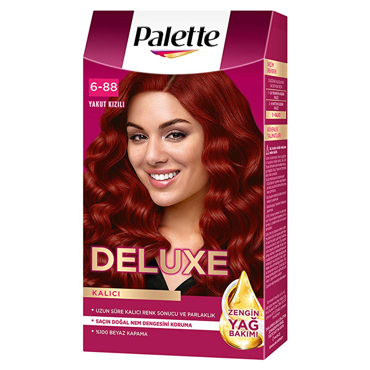Palette Deluxe Yakut Kızılı Hair Dye - Long-Lasting Rich Ruby Red Hair Color