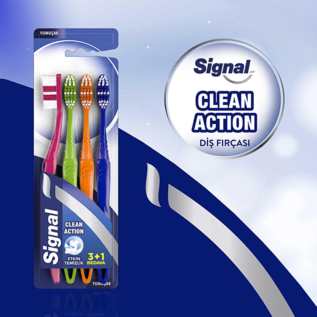 Signal Soft Bristle Manual Toothbrush - Gentle Oral Care, Ergonomic Design for Effective Teeth Cleaning