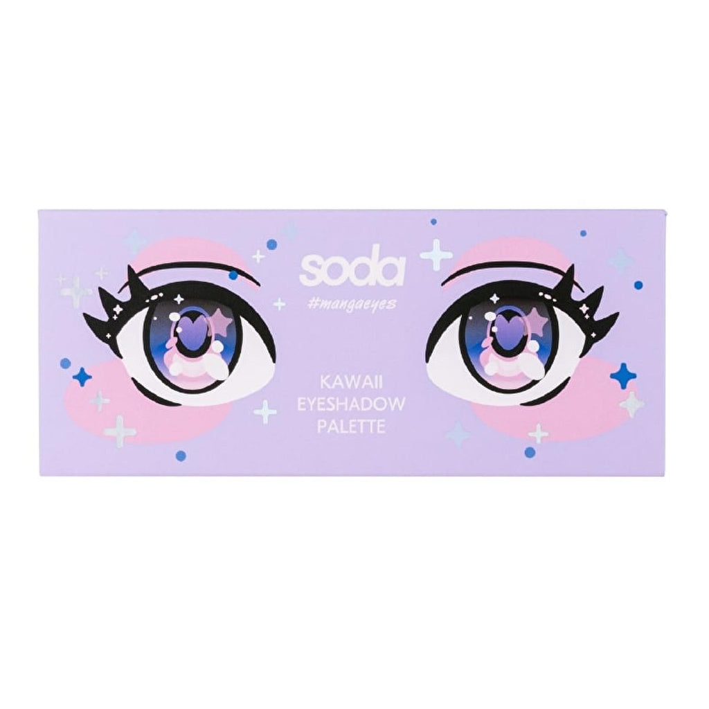 Soda Far Kawaii Eyeshadow Palette: Unleash Vibrant Manga Eyes with Highly Pigmented, Easy-to-Blend Colors