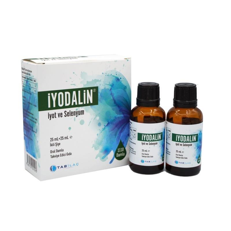 _yodalin Iodine and Selenium Supplement Drops: Supports Thyroid & Immunity - Double Pack (2 x 25ml)