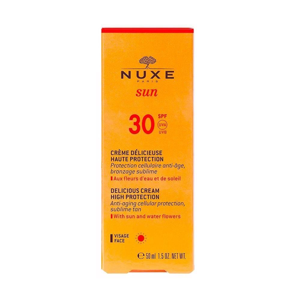 Nuxe Sun Cream For Face SPF30 50ml - Natural Sunscreen with Anti-aging Benefits