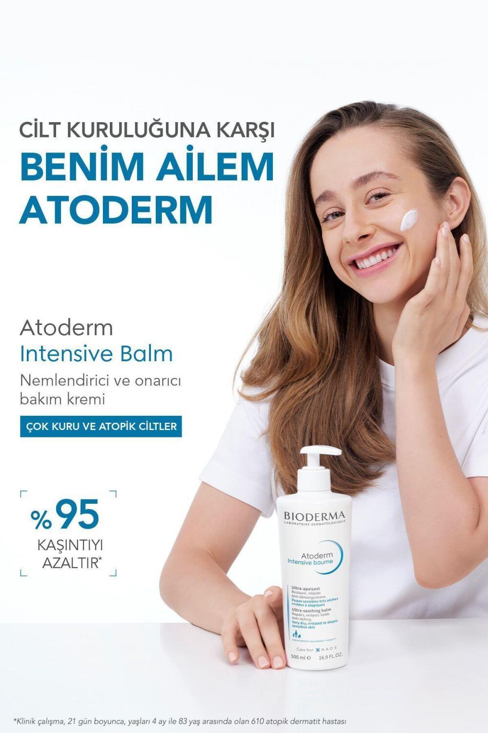 Bioderma Atoderm Intensive Soothing Balm - 500ml - Dry & Atopic Skin Relief, Fragrance-Free Moisturizer, Skin Barrier Therapy