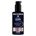 Gliss Night Elixir Hair Repair Serum - Overnight Treatment for Damaged Hair, 3.38 fl oz