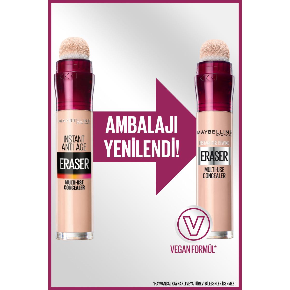 Maybelline Instant Age Rewind Concealer - 121 Light Honey - Dark Circle Eraser, High Coverage, Brightening, Anti-Aging