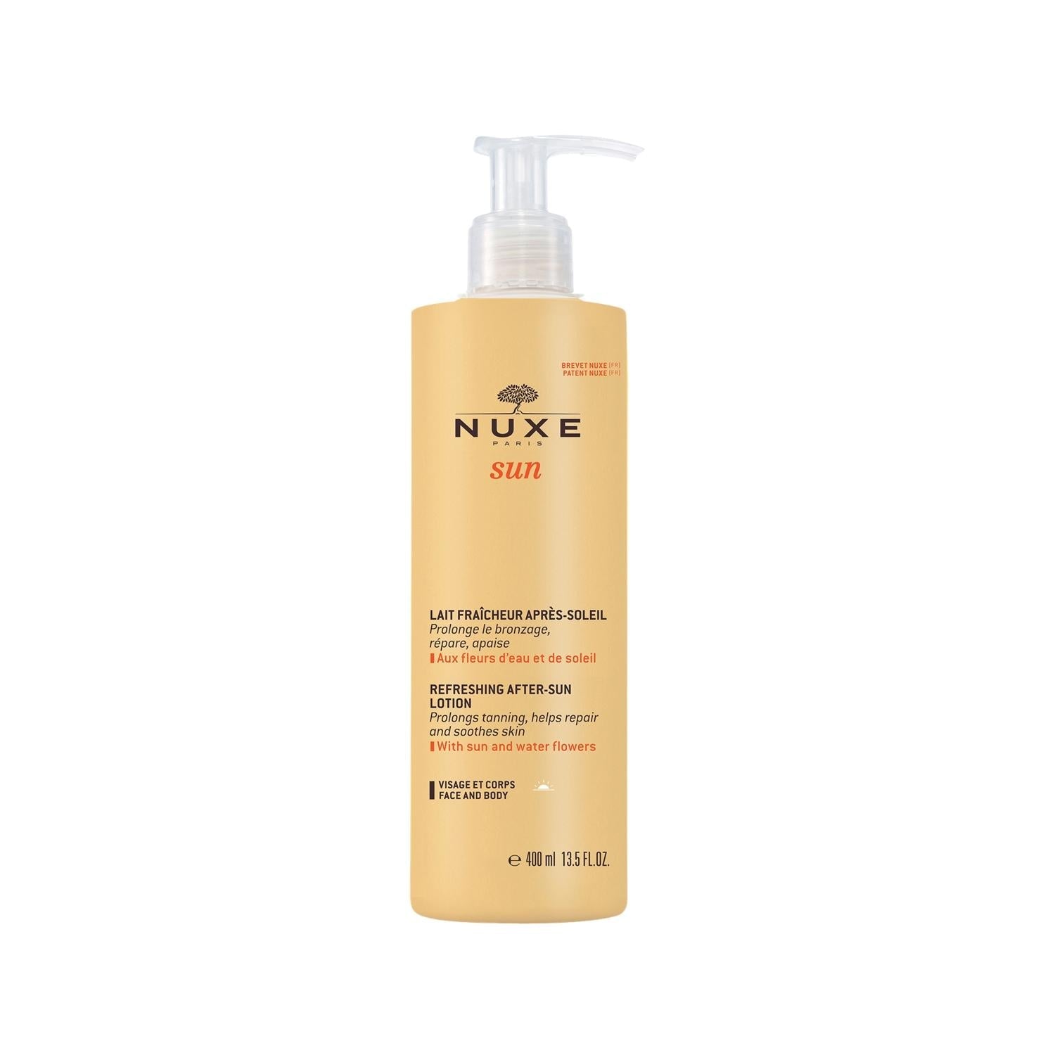 Nuxe After Sun Lotion: Hydrate, Soothe & Calm Sunburn - Face & Body Moisturizing After Sun Care (400ml)