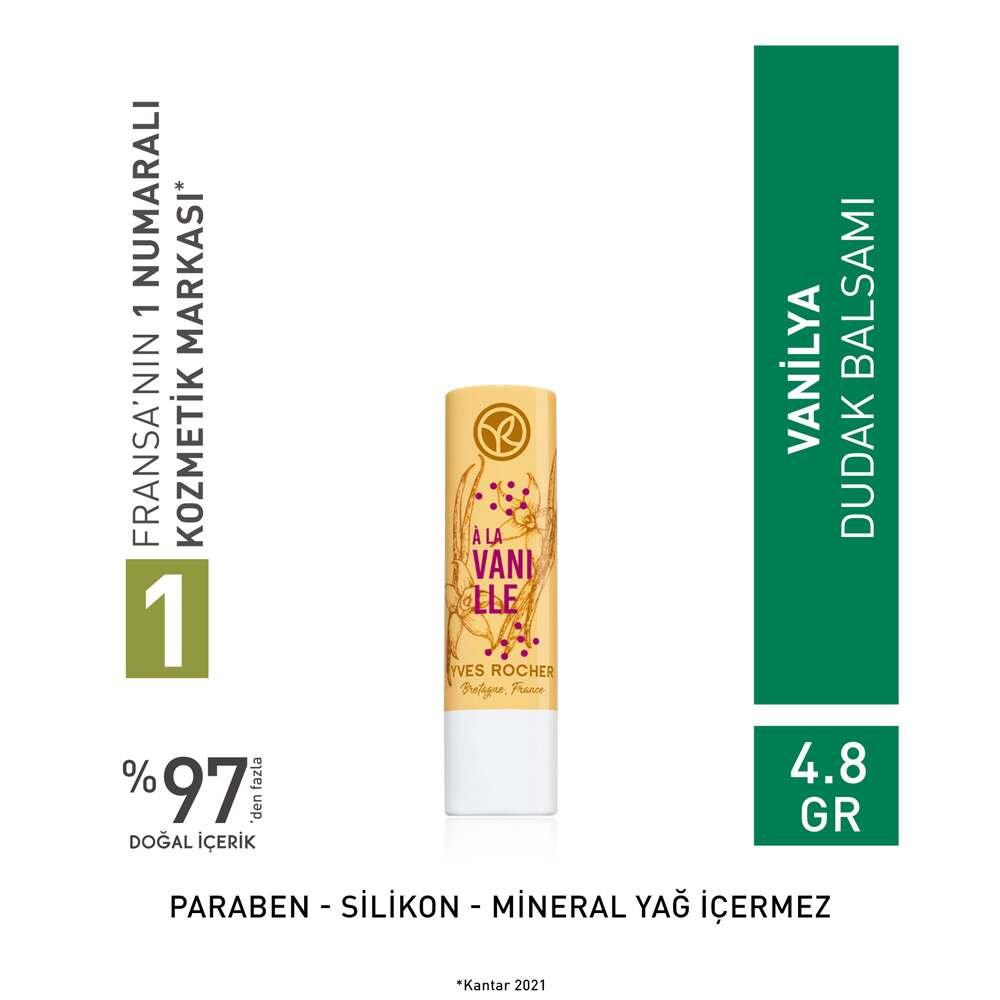 Vanilya - Natural Vanilla Lip Balm for Dry Lips with Moisturizing Properties