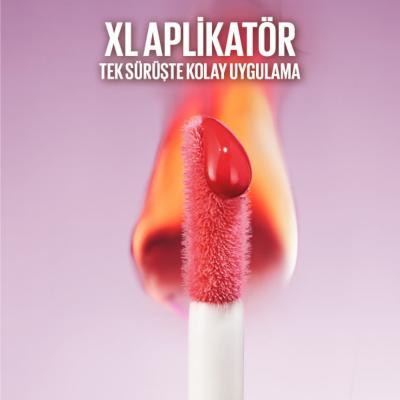 Maybelline Lifter Plump Lip Gloss - Non-Sticky, Chili Pepper Extract, Pink Sting Shade