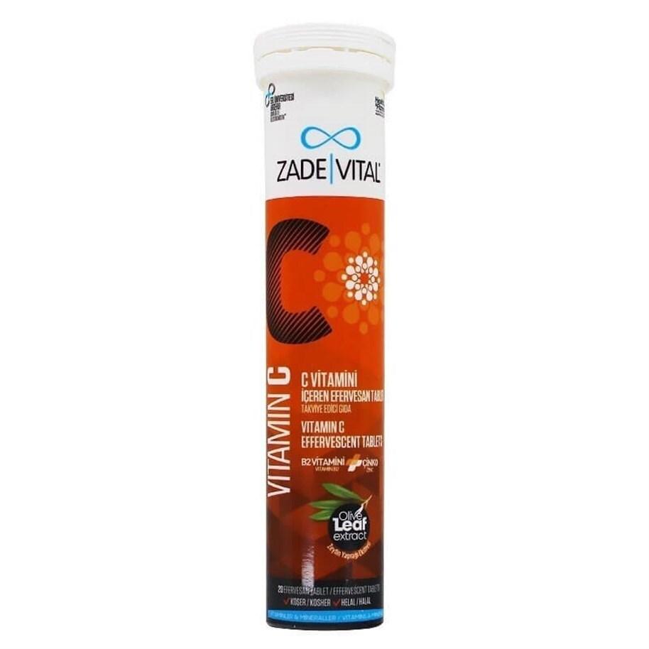 Zade Vital Vitamin C Effervescent Tablets - Immune System Support & Overall Health Boost