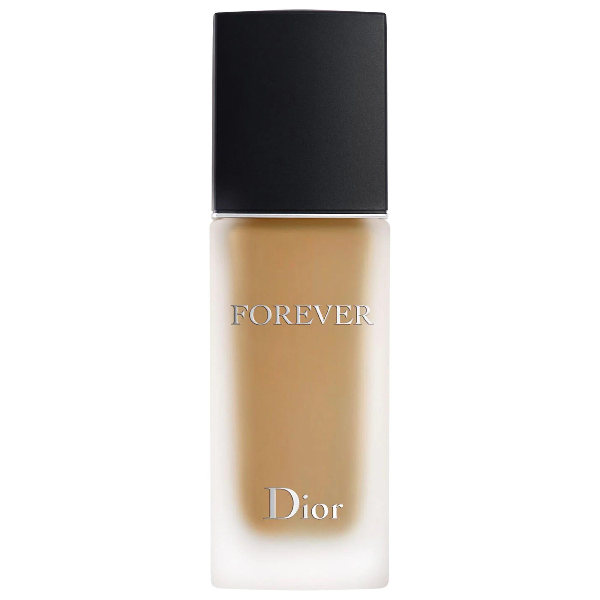Dior Forever Matte Foundation SPF 15: 24H Transfer-Proof, Medium Coverage, Pore Minimizing, Hydrating Formula for Smooth Skin
