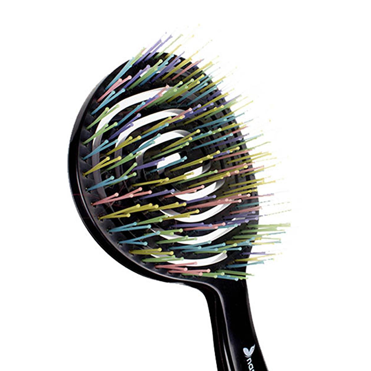 Nascita Pro Three-Dimensional Oval Hair Brush with GemTips Technology - Gentle Detangling, Anti-Static, Hair Care