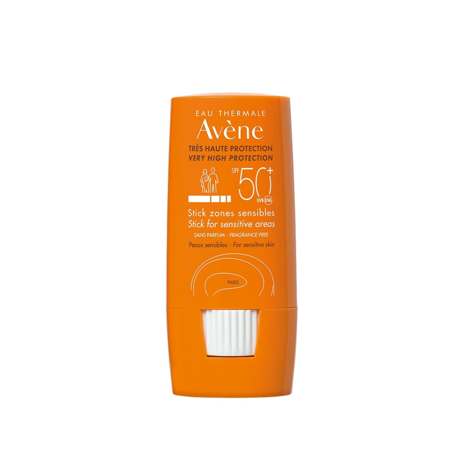 Avene SPF 50+ Sunscreen Stick for Sensitive Skin - Compact, Dermatologically Tested, and Travel-Friendly