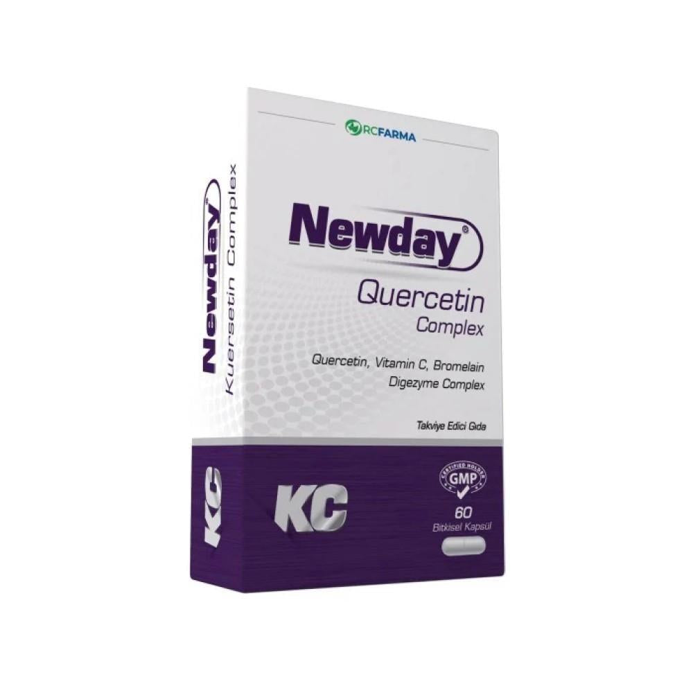 Newday Quercetin Complex Supplement - Antioxidant & Digestive Support, 60 Vegetarian Capsules