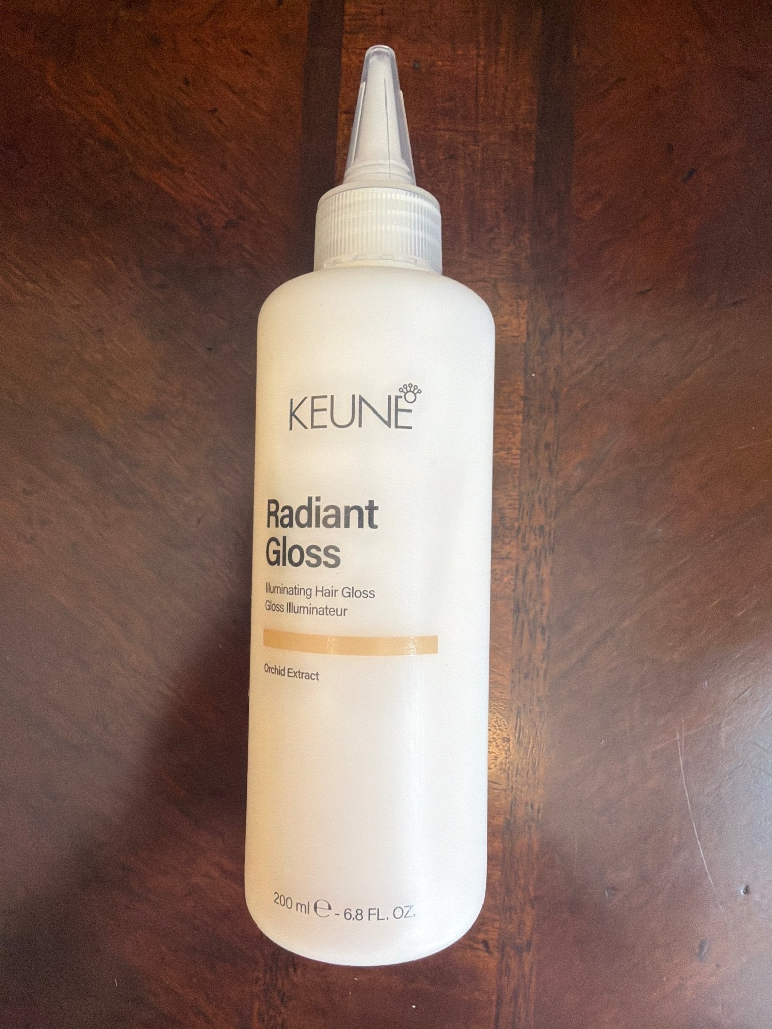 Keune Radiant Gloss Illuminating Hair Gloss with Orchid Extract 6.8 fl oz / 200ml