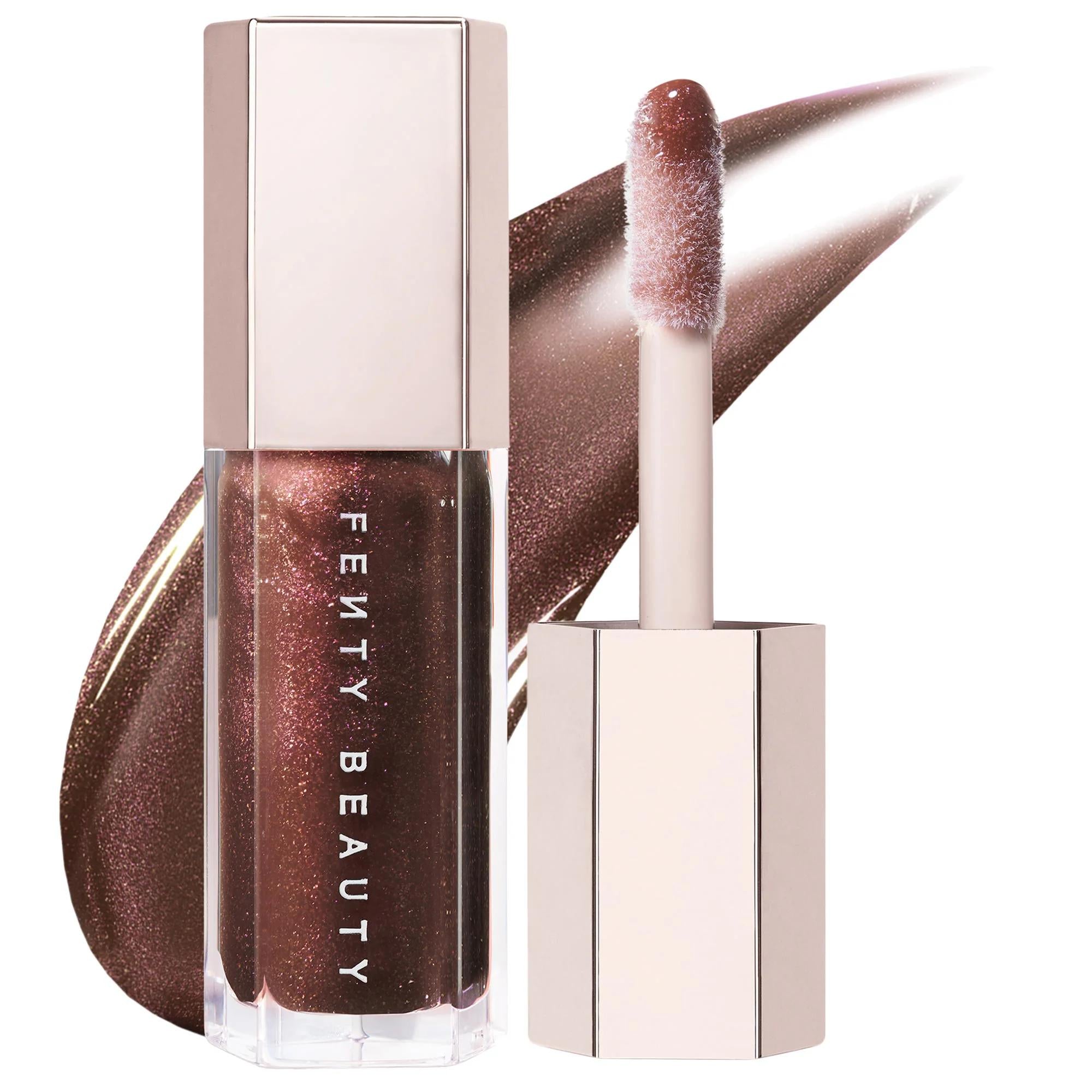 Fenty Beauty Gloss Bomb: Universal Shine Lip Luminizer - Non-Sticky, Hydrating Peach Vanilla Lip Gloss for All Skin Tones