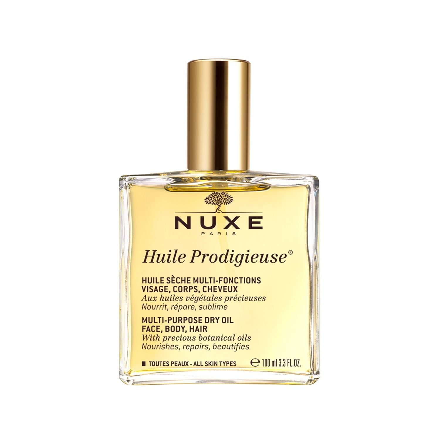 Nuxe Huile Prodigieuse Dry Oil Multi-Purpose Skincare for Face & Body - 3.38 fl oz