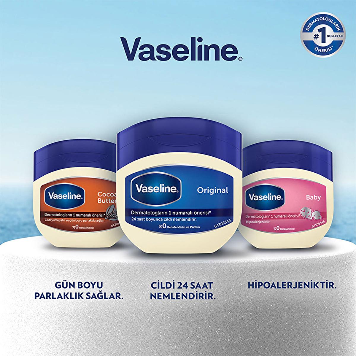 Vaseline Original Moisturizing Jelly - 24 Hour Hydration for Dry Skin, Hypoallergenic & Dermatologist-Recommended