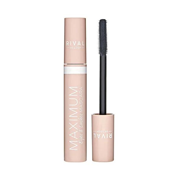 Rival De Loop Maximum Eyes & Lash Mascara Black 13 ml - Enhances Lashes, Clump-Free