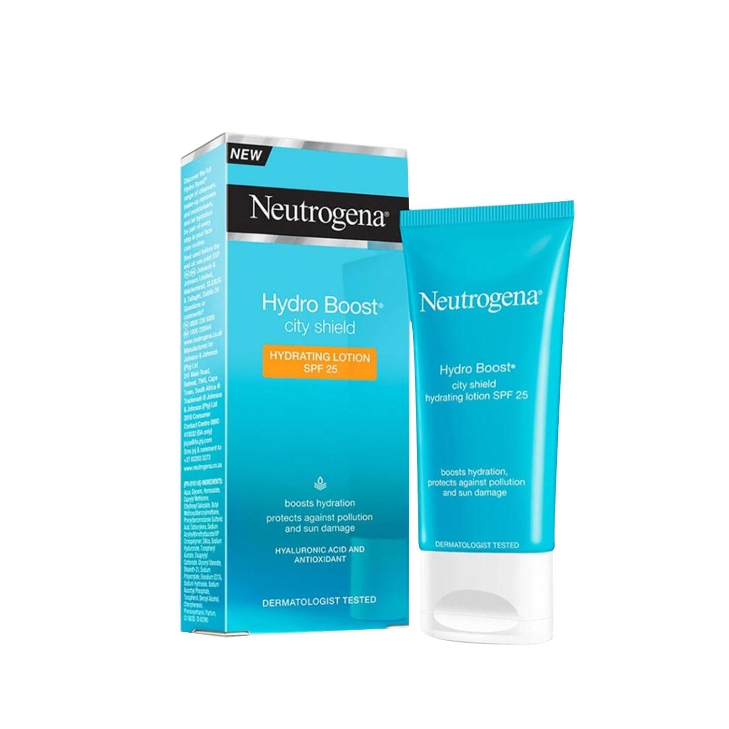 Neutrogena Hydro Boost City Shield Moisturizing Cream with SPF25 - Lightweight Hydration & Sun Protection for Urban Skin