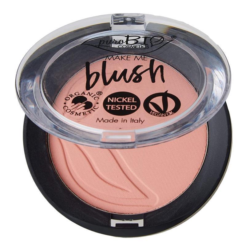 Purobio Mineral Blush - Natural & Paraben Free - Healthy Color for Sensitive Skin & Pregnancy Safe Makeup.