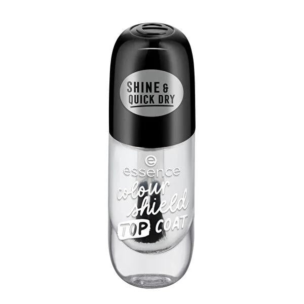 Essence Colour Shield Nail Polish Top Coat: Get Long Lasting, High Shine, Chip-Resistant Gel Effect - Vegan & Clean Beauty Formula