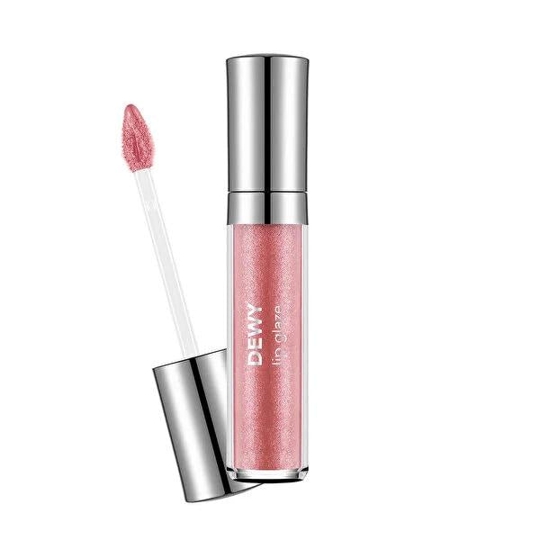Flormar Dewy Lip Glaze: Hydrating, Semi-Transparent, Non-Sticky Lip Gloss with Shea Butter for Natural, Glossy Lips
