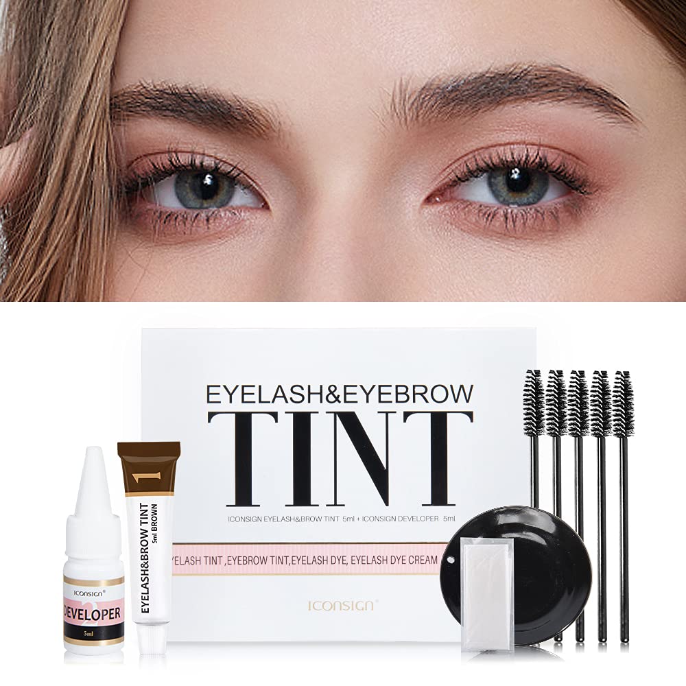 Lash & Brow Tint Kit, Professional Semi-Permanent 2-IN-1