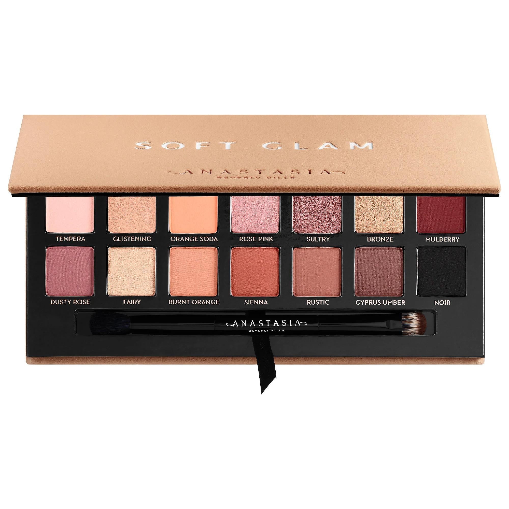 Soft Glam Eyeshadow Palette - 14 Shades with Luxurious Packaging, Paraben-Free & Sulfate-Free Makeup