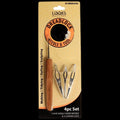 LQQKS Curved Dreadlock Tool 3-Piece Set with Bamboo Crochet Hook