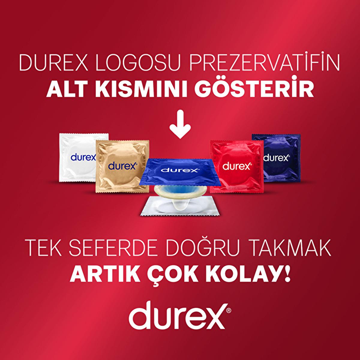 Durex Lubricated Condoms - Safe & Comfortable Contraception for Adults, 16 Count
