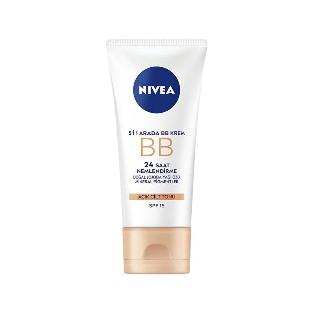 Nivea Essentials BB Cream - 5-in-1 Daytime Facial Care for Even Skin Tone & Imperfection Concealment