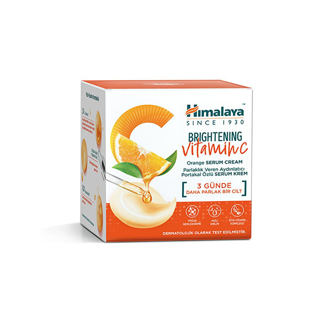 Himalaya Vitamin C Face Cream with Serum - Hydrating, Brightening, Natural Skincare for All Skin Types