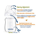 Bebedor Glass Baby Bottle: Heat Resistant, Wide Neck, Anti-Colic & Leak-Proof - Newborn Feeding Essential